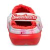 Crocs (GS) Klasik Astarlı Yükseltilmiş Sweethearts Takunya “Kırmızı Beyaz” 207738-119
