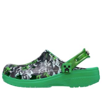 Crocs (GS) Klasik Clog “Minecraft Siyah Yeşil” 208320-90H