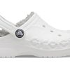 Crocs (GS) Klasik Clog Sıcak Kal Hafif Beyaz Gri Sandaletler “Beyaz Açık Gri” 205977-11H