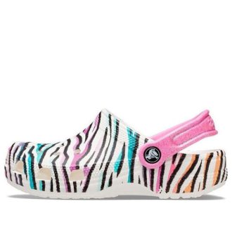 Crocs (GS) Klasik Hayvan Desenli Ayakkabı “Beyaz Çok Renkli” 207600-94S