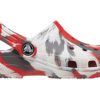 Crocs (GS) Klasik Mermer Desenli Takunya “Beyaz Kırmızı Gri” 207002-884