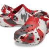 Crocs (GS) Klasik Mermer Desenli Takunya “Beyaz Kırmızı Gri” 207002-884