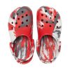 Crocs (GS) Klasik Mermer Desenli Takunya “Beyaz Kırmızı Gri” 207002-884