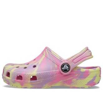 Crocs (GS) Klasik Mermer Desenli Takunya “Pembe Sarı” 207002-6SO