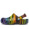 Crocs (GS) Klasik Mevsimlik Baskılı Ayakkabı “Siyah Çok Renkli” 207345-0C4
