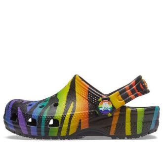 Crocs (GS) Klasik Mevsimlik Baskılı Ayakkabı “Siyah Çok Renkli” 207345-0C4