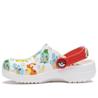 Crocs (GS) Klasik Pokemon Clugs “Beyaz Kırmızı” 207754-94S