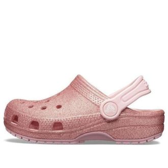 Crocs (GS) Klasik Simli Ayakkabı “Gül Pembesi” 205441-682