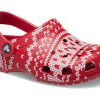 Crocs (GS) Klasik Tatil Kazak Ayakkabısı “Kırmızı Beyaz” 209221-90H