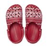Crocs (GS) Klasik Tatil Kazak Ayakkabısı “Kırmızı Beyaz” 209221-90H