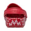 Crocs (GS) Klasik Tatil Kazak Ayakkabısı “Kırmızı Beyaz” 209221-90H