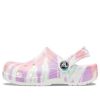 Crocs (GS) Klasik Tie-Dye Grafikli Ayakkabı “Beyaz Çok Renkli” 205451-6SN