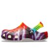 Crocs (GS) Klasik Tie Dye Grafikli Ayakkabı “Mor Kırmızı” 205451-90H
