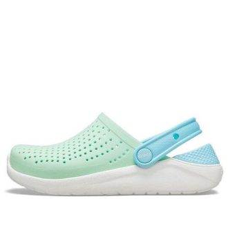 Crocs (GS) LiteRide Clugs “Neo Mint White” 205964-3TM