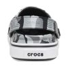 Crocs (GS) Off Court Baskılı Terlikler “Gri Siyah Beyaz” 209150-066