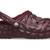 Crocs Çizgili Geometrik Ayakkabı “Koyu Kiraz” 210069-6WD