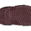 Crocs Çizgili Geometrik Ayakkabı “Koyu Kiraz” 210069-6WD