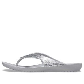 Crocs Kadee II Minimalist Rahat Spor Terlik Unisex Gümüş 207314-040