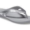 Crocs Kadee II Minimalist Rahat Spor Terlik Unisex Gümüş 207314-040
