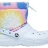 Crocs Klasik Astarlı Neo Şişme Botlar “Tie Dye Mineral Mavi” 207328-002