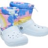 Crocs Klasik Astarlı Neo Şişme Botlar “Tie Dye Mineral Mavi” 207328-002