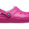 Crocs Klasik Astarlı Spor Terlik Unisex Mor Kırmızı Sandalet 203591-6SV
