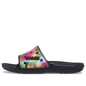 Crocs Klasik Balon Blok Terlik “Siyah Çok Renkli” 207408-0C4