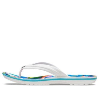 Crocs Klasik Balon Bloklu Terlikler “Beyaz Çok Renkli” 207615-94S