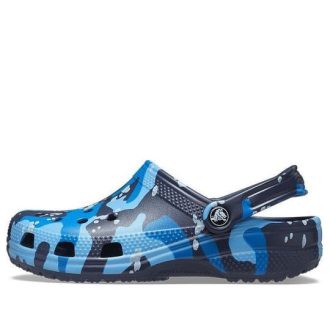 Crocs Klasik Baskılı Kamuflajlı Ayakkabı “Mavi Lacivert” 206454-4HQ