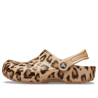 Crocs Klasik Baskılı Tığ Ayakkabısı “Leopard Gold” 205838-98R