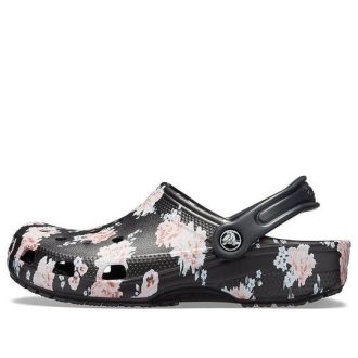Crocs Klasik Baskılı Takunya “Siyah Pembe” 205838-97J