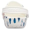 Crocs Klasik Clog Baskılı Sandaletler Beyaz Mavi 206053-94S