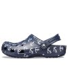 Crocs Klasik Clog Baskılı Sandaletler Derin Mavi 206053-462