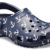 Crocs Klasik Clog Baskılı Sandaletler Derin Mavi 206053-462