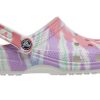 Crocs Klasik Clog Desenli Crocs Düz Topuklu Spor Renkli Mavi Sandaletler 205453-6SN
