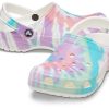 Crocs Klasik Clog Desenli Crocs Düz Topuklu Spor Renkli Mavi Sandaletler 205453-6SN
