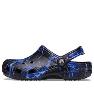 Crocs Klasik Clog Desenli Siyah Sandaletler 206565-066
