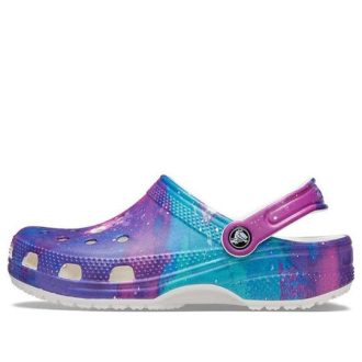 Crocs Klasik Desen Beyaz Mor Sandaletler “Beyaz Mor” 206565-14N