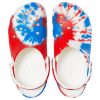 Crocs Klasik Desenli Aşınmaya Dayanıklı Kaymaz Spor Unisex Beyaz Mavi Kırmızı Sandalet “Beyaz Mavi Kırmızı” 205453-928
