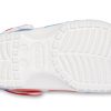 Crocs Klasik Desenli Aşınmaya Dayanıklı Kaymaz Spor Unisex Beyaz Mavi Kırmızı Sandalet “Beyaz Mavi Kırmızı” 205453-928