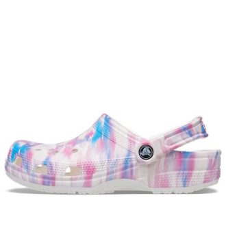 Crocs Klasik Günlük Unisex Beyaz Pembe Mavi Sandalet “Beyaz Pembe Mavi” 207567-94S