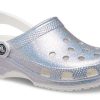 Crocs Klasik Günlük Unisex Metalik Gümüş Pembe Sandalet 207551-90H