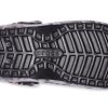 Crocs Klasik Çizgili Çamaşır Suyu Boyalı Terlik “Siyah Beyaz Bej” 207299-001