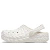 Crocs Klasik Çizgili Geometrik Ayakkabı “Beyaz” 210069-100