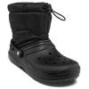 Crocs Klasik Çizgili Neo Şişme Botlar “Siyah” 206630-060