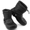 Crocs Klasik Çizgili Neo Şişme Botlar “Siyah” 206630-060