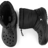 Crocs Klasik Çizgili Neo Şişme Botlar “Siyah” 206630-060
