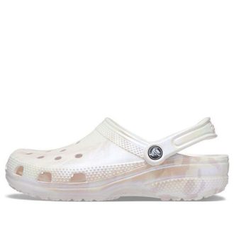 Crocs Klasik Mermer Ayakkabı “Beyaz Pembe” 207363-6PS