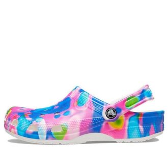 Crocs Klasik Plaj Sandaleti Unisex Mavi Pembe 207556-102