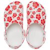 Crocs Klasik Plaj Sandaletleri Unisex Kırmızı Beyaz 207849-1AZ
